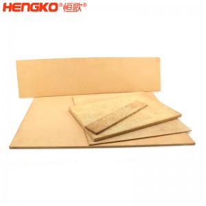 多孔徑燒結過濾銅濾板孔隙率均勻耐高溫阻力小粉末顆粒青銅濾芯,用于船舶工業