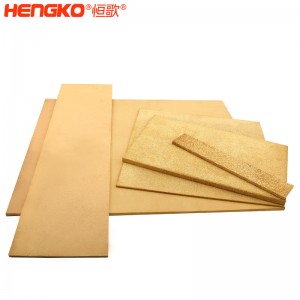 多孔徑燒結(jié)過濾銅濾板孔隙率均勻耐高溫阻力小粉末顆粒青銅濾芯,用于船舶工業(yè)