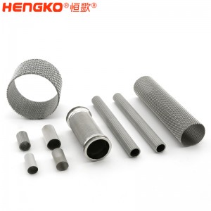 工廠定制耐高溫?zé)Y(jié)多孔不銹鋼304 316 316L絲網(wǎng)筒式高效過濾器