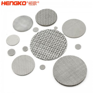 廠家定制氣體傳感器探頭防爆片耐600度高溫隔火焰,用于液化氣處理316不銹鋼阻火網片