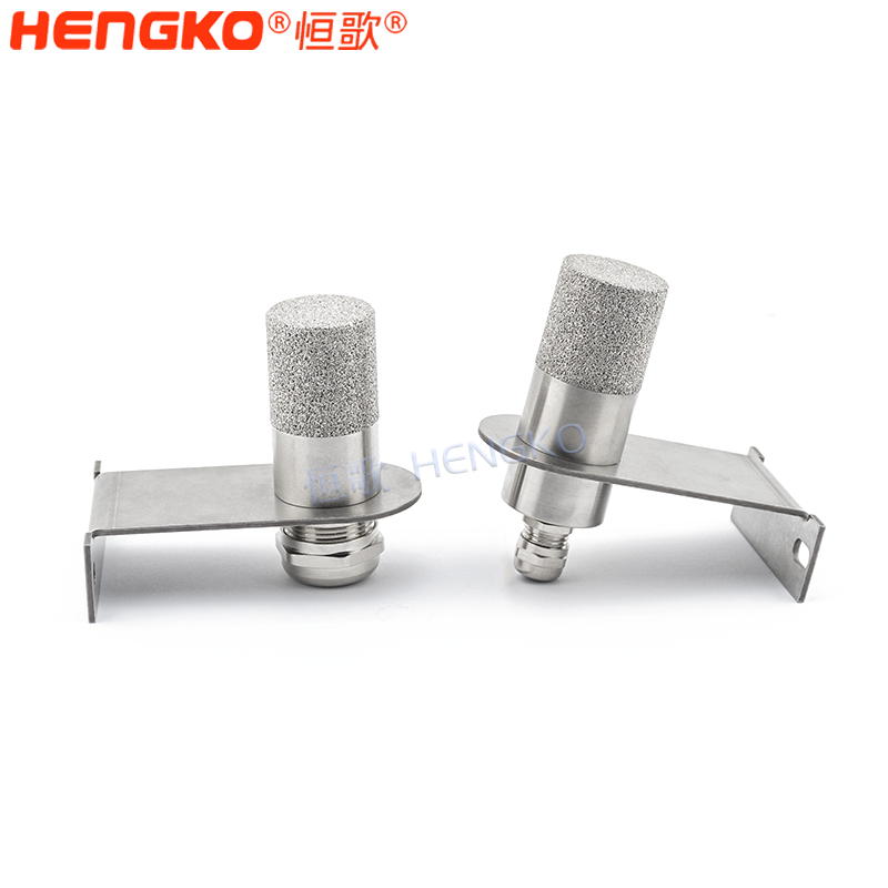 4-20mA數(shù)字相對空氣/地面溫濕度傳感器燒結(jié)不銹鋼探頭過濾器外殼 用于花圃 Featured Image