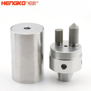 316不銹鋼樣氣過濾器耐高壓高強度易清洗,用于污水管道氣體檢測分析高溫氣體取樣探頭過濾器