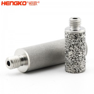 廠家來圖定制粉末燒結316L不銹鋼過濾器濾芯防塵耐腐蝕，用于化工制藥