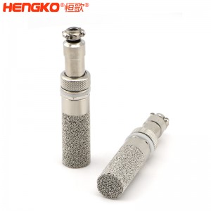 工廠不銹鋼溫濕度傳感器探頭外殼_溫濕度通氣孔帶電纜密封套一體成型無縫對(duì)接