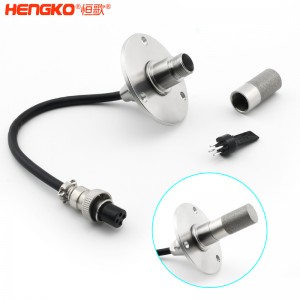 RS485遠程高精度法蘭盤溫濕度傳感器高靈敏,數字信號濕度傳感器防水探頭