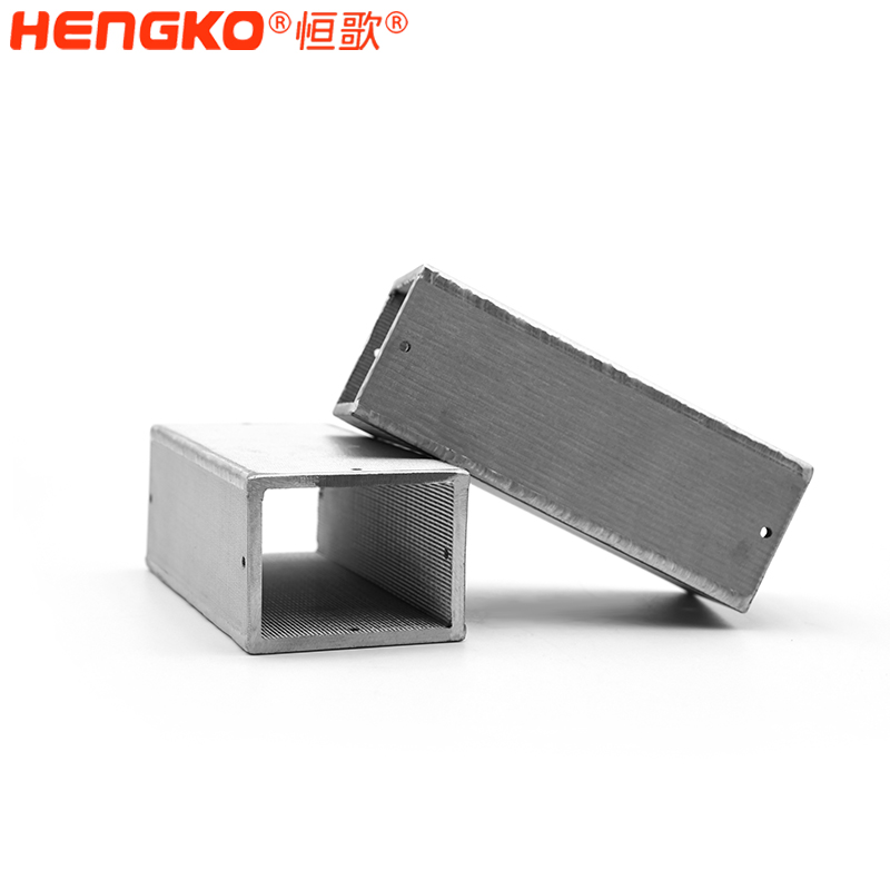 不銹鋼矩形燒結外殼過濾器孔隙均勻高效精準過濾用于檢測樣本氣體化學物質 Featured Image