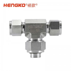 卡套式T型氣體過(guò)濾器316L不銹鋼高壓高精度過(guò)濾閥三通過(guò)濾器